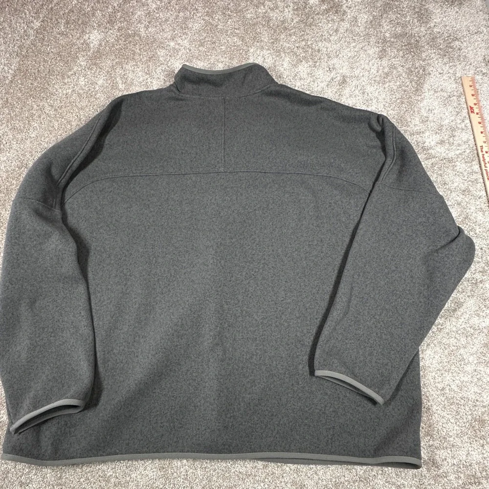 The North Face Mens Big‎ Fringe 1/2 Zip Fleece Smoked Pearl Heather 4X NF0A84JR